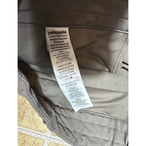 Patagonia Jogger Pants Men’s XL Brown Performance Tapered Hiking Nylon Blend - Picture 6 of 9